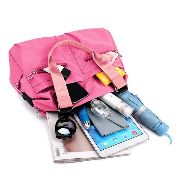 women's handbag solid (pink)