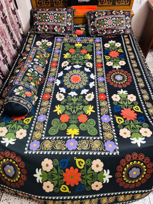 china premium 3d design bed sheet
