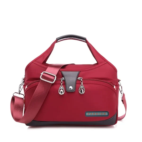 large capacity waterproof anti theft fashion (maroon)
