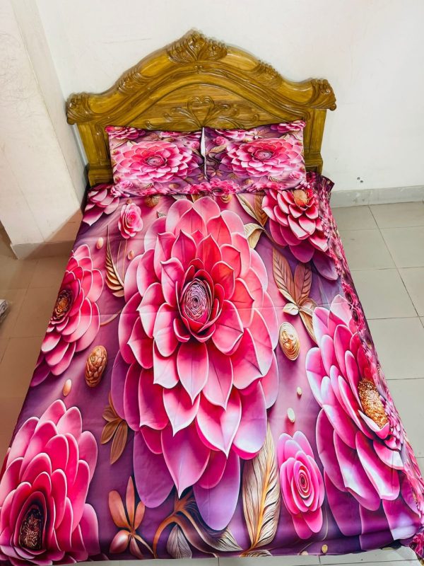 china premium 3d design bed sheet