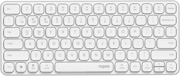 rapoo e9050l ultra slim multi mode wireless keyboard – white