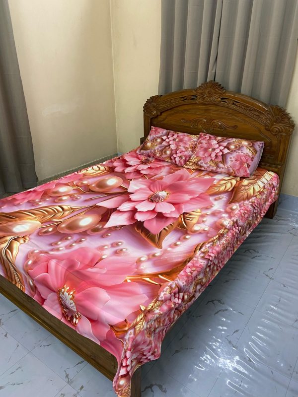 china premium 3d design bed sheet