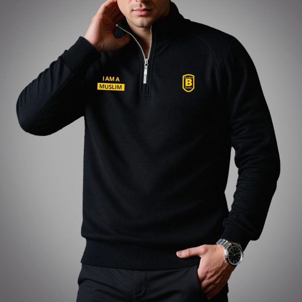 men's full sleeve sweatshirt black
