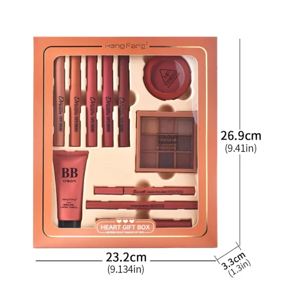 all in one makeup kit, 11 piece women complete makeup kit