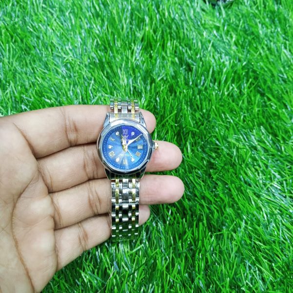 olevs watch for women branded stainless steel elegant luminous ladies watches 9931 silver blue