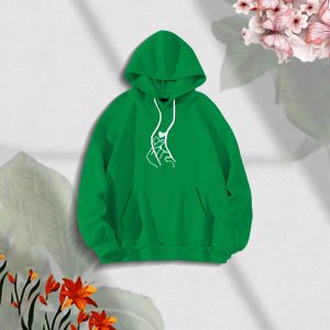 premium comfortable (love turi green) ladies winter hoodie