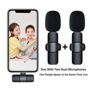 wireless k9 microphone portable audio video recording mic mobile c type
