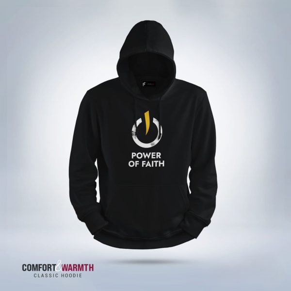 power of faith islamic hoodie (black)