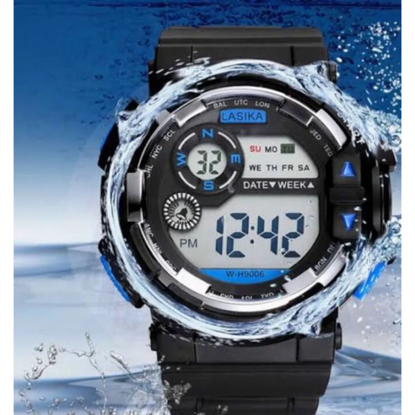 lasika w h9006 water resistance/ waterproof silicon digital watch for men