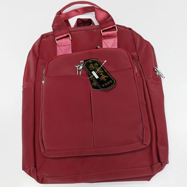 new leisure nylon ladies china bagpack (maroon)