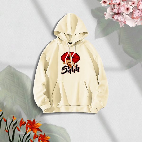 premium comfortable stylish (shihhh off white) ladies winter hoodie