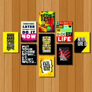 home decor 9pcs pvc calligraphy wallboard for home & office decoration
