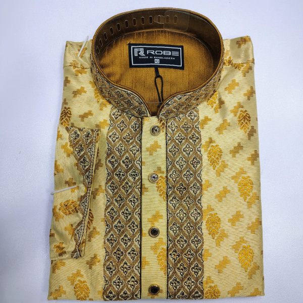 indian cotton gorgeous karchupi panjabi