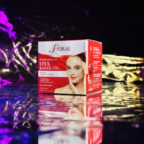fiorae pomegranate hya & arbutin booster whitening cream.