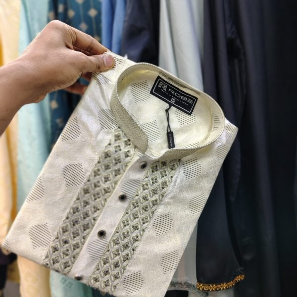 indian cotton gorgeous karchupi panjabi