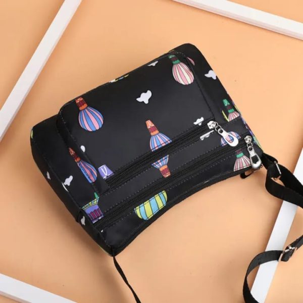 korean sports travel shoulder bag (black)