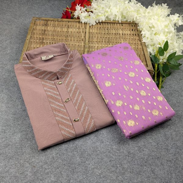 Premium Couple Set (Panjabi, Jamdani Saree) - Image 3
