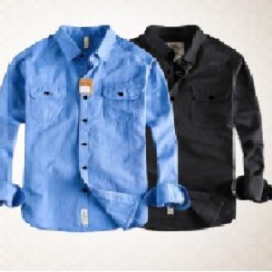 high thickness double pocket shirt (2pis combo)