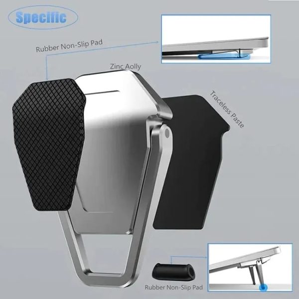metal foldable laptop stand universal non slip bracket support for macbook pro air lenovo notebook laptops mount holder feets
