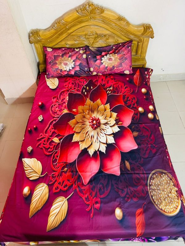 china premium 3d design bed sheet