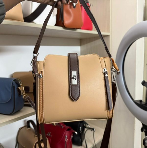 high quality messenger bags for women luxury crossbody shoulder bags female(khaki)