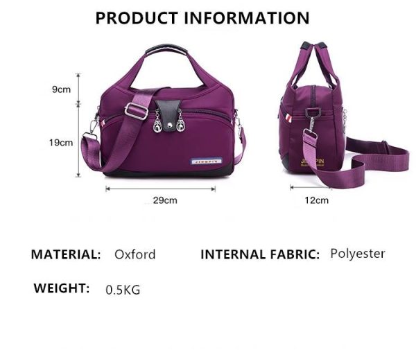 large capacity waterproof anti theft fashion (blue)