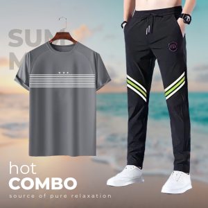 stylish sports t shirt & trouser (2pc set)