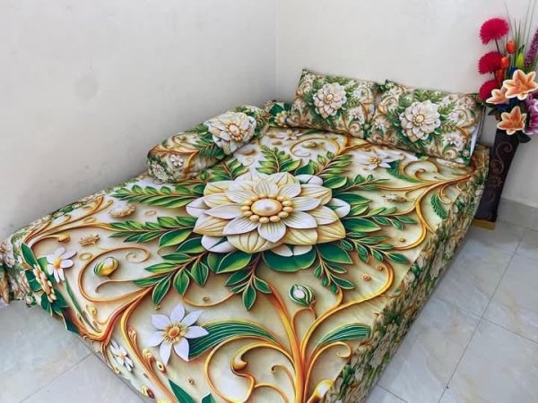 china premium 3d design bed sheet