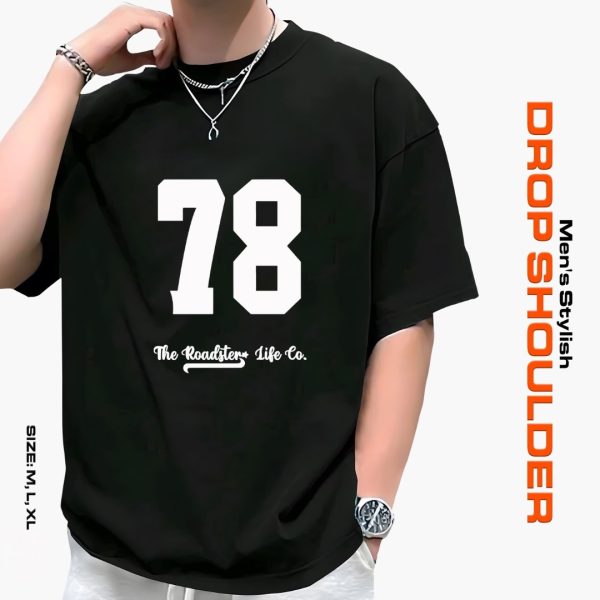 men's stylish drop shoulder t shirt