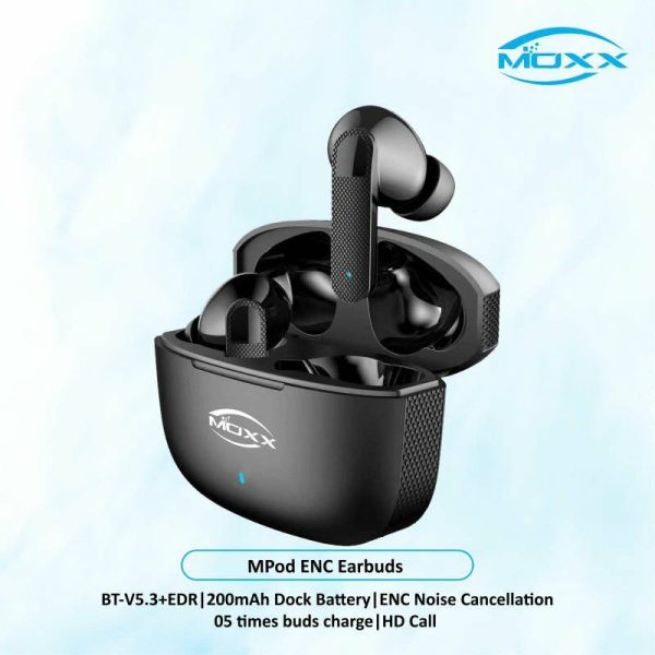 moxx mpod enc tws wireless earbuds | cancellation (enc) active