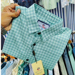 pure cotton full sleeve check shirt for men's