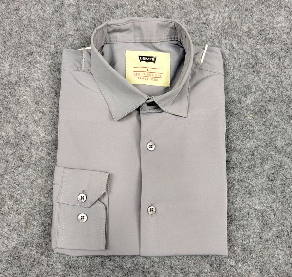 premium china micro stig shirt (formal / casual) (ash)
