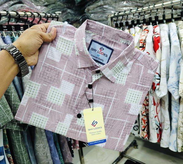 pure cotton full sleeve print shirt for men's