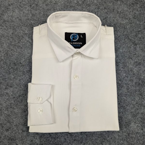 premium china micro stig shirt (formal / casual) (white)