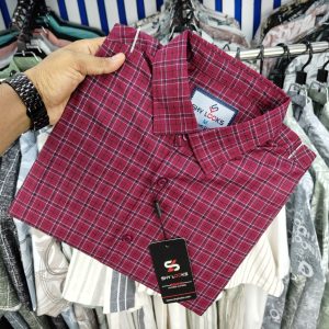 pure cotton full sleeve check shirt for men’s
