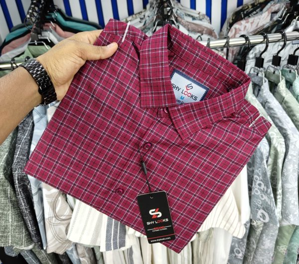 pure cotton full sleeve check shirt for men’s