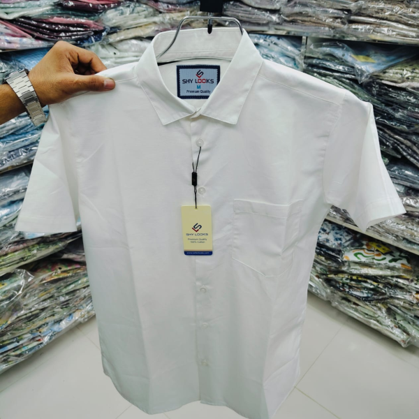 premium cotton feel half sleeve shirt for mens