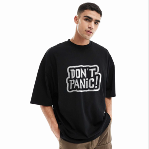 men's stylish drop shoulder (black)