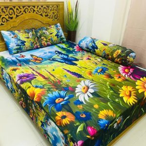china premium 3d design bed sheet