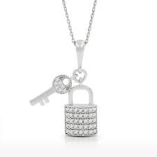 lock and key pendant