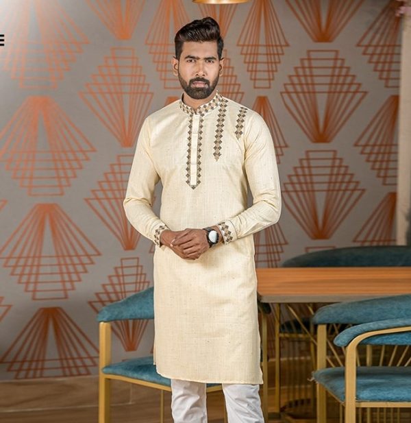 indian exclusive embroidery panjabi