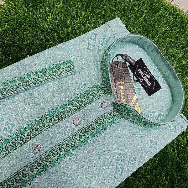 exclusive embroidery cotton panjabi with premium box