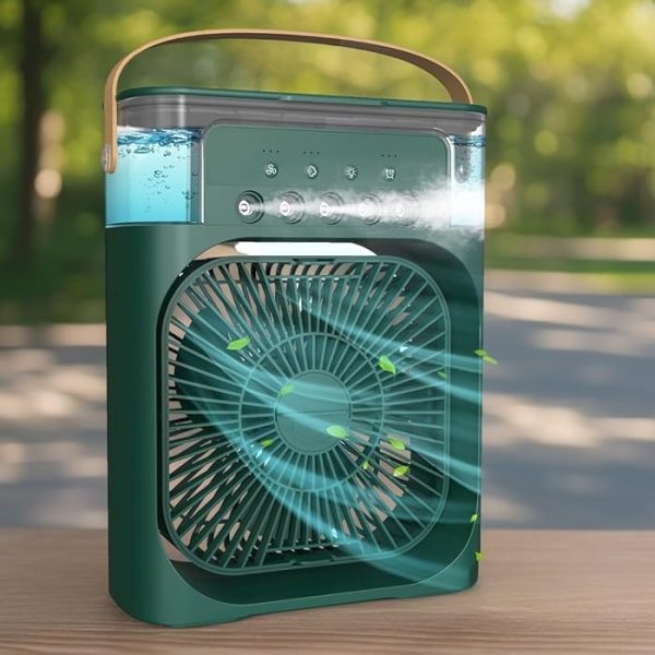 3 in 1 air cooling usb fan with led night light water fan