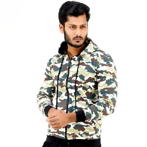 men's winter only hoodie camo cargo