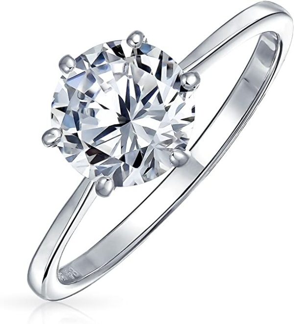 snow style classic zirconia diamond shape stone ring multi colour