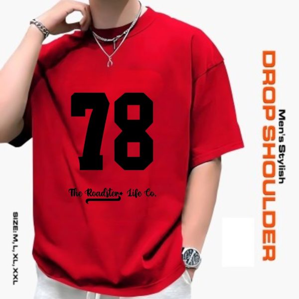men's stylish drop shoulder t shirt
