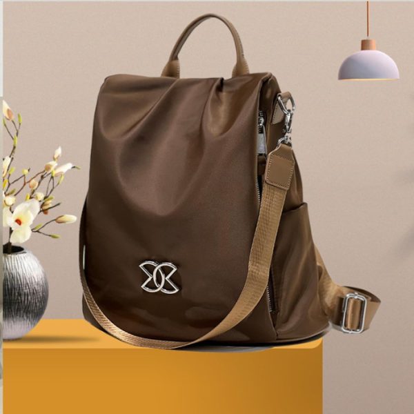 women large capacity outdoor tote bag (coffee / brown)