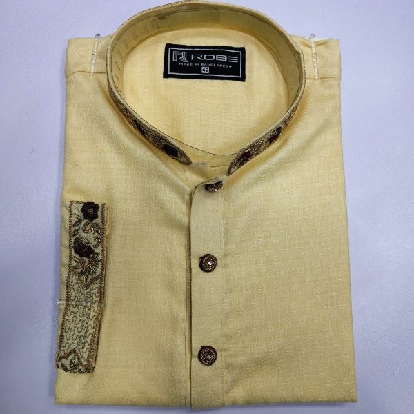 indian cotton gorgeous karchupi panjabi