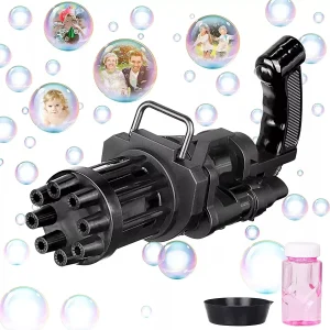 bubble blaster 8 hole automatic bubble blower electric bubble maker machine toy for toddler kids boys girls