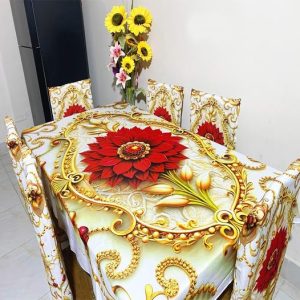 china premium 3d print table cloth set